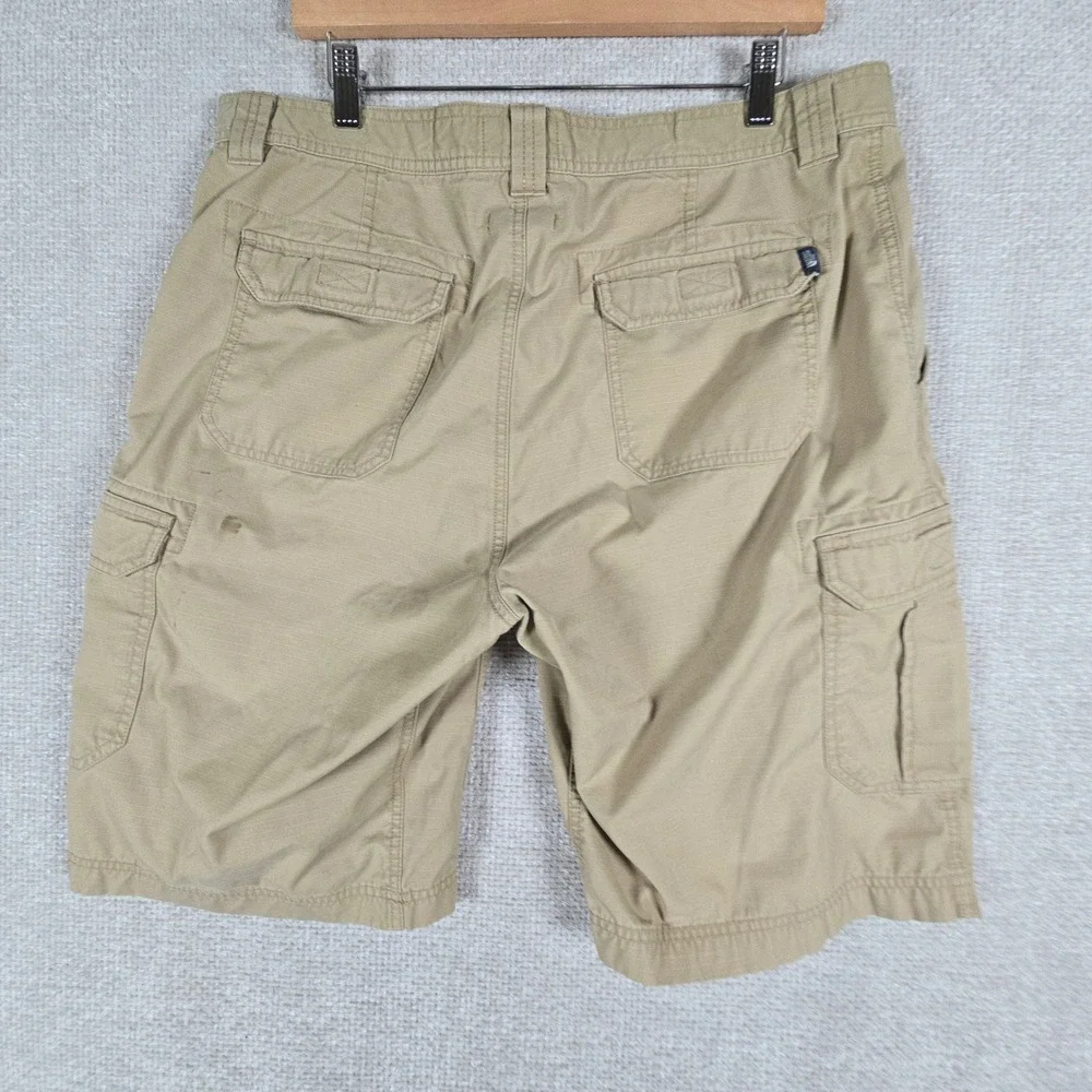 The North Face Mens Tan Ripstop Cargo Shorts Fits‎ 36 Hiking Utility Khaki